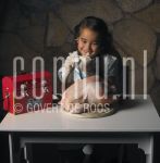 08-12-2004 Marianne Kooistra / Steve te Pas  Daughter of Maria Kooistra at home in Muiderberg, by order of Pulse Magazine.

[keywords]Posed, Nurse, Chicken[/keywords]